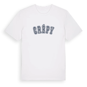 Crépy college t-shirt – ekologisk bomull t-shirt från Pinshirt