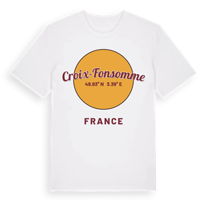Croix-Fonsomme cirkel t-shirt – ekologisk bomull t-shirt från Pinshirt
