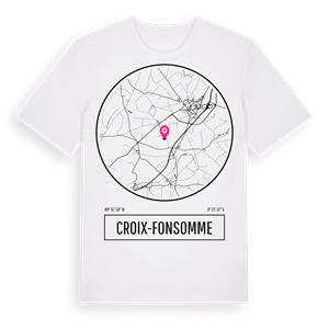 Croix-Fonsomme t-shirt – ekologisk bomull t-shirt från Pinshirt