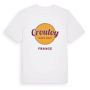 Croutoy cirkel t-shirt – ekologisk bomull t-shirt från Pinshirt