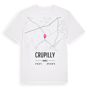 Crupilly karta t-shirt – ekologisk bomull t-shirt från Pinshirt