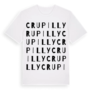 Crupilly ordlek t-shirt – ekologisk bomull t-shirt från Pinshirt