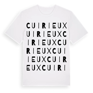 Cuirieux ordlek t-shirt – ekologisk bomull t-shirt från Pinshirt