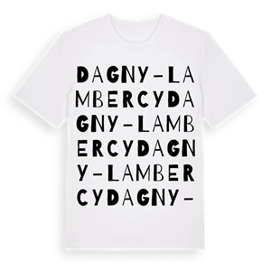 Dagny-Lambercy ordlek t-shirt – ekologisk bomull t-shirt från Pinshirt