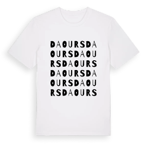 Daours ordlek t-shirt – ekologisk bomull t-shirt från Pinshirt