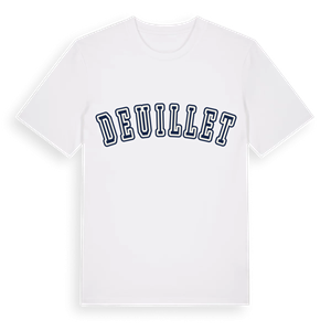 Deuillet college t-shirt – ekologisk bomull t-shirt från Pinshirt