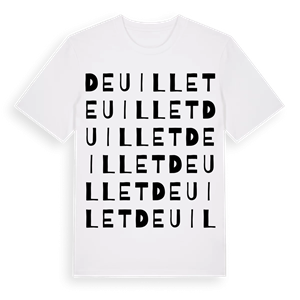 Deuillet ordlek t-shirt – ekologisk bomull t-shirt från Pinshirt