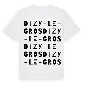 Dizy-le-Gros ordlek t-shirt – ekologisk bomull t-shirt från Pinshirt