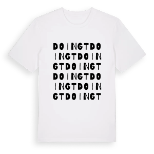 Doingt ordlek t-shirt – ekologisk bomull t-shirt från Pinshirt