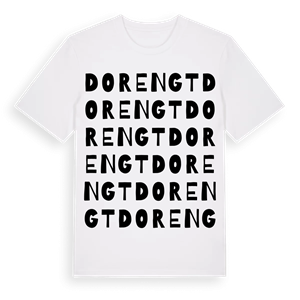 Dorengt ordlek t-shirt – ekologisk bomull t-shirt från Pinshirt