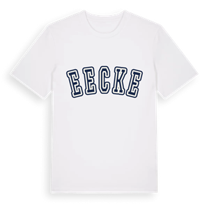 Eecke college t-shirt – ekologisk bomull t-shirt från Pinshirt