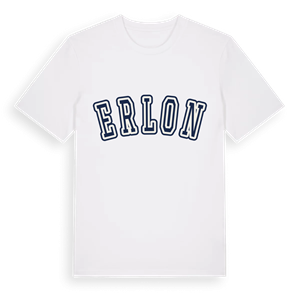Erlon college t-shirt – ekologisk bomull t-shirt från Pinshirt
