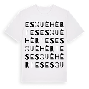 Esquéhéries ordlek t-shirt – ekologisk bomull t-shirt från Pinshirt