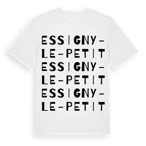 Essigny-le-Petit ordlek t-shirt – ekologisk bomull t-shirt från Pinshirt