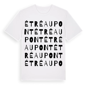 Étréaupont ordlek t-shirt – ekologisk bomull t-shirt från Pinshirt