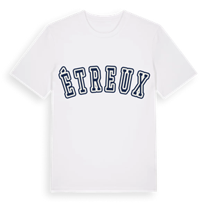Étreux college t-shirt – ekologisk bomull t-shirt från Pinshirt