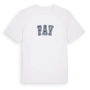 Fay college t-shirt – ekologisk bomull t-shirt från Pinshirt