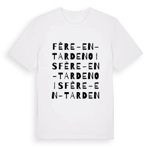 Fère-en-Tardenois ordlek t-shirt – ekologisk bomull t-shirt från PinShirt