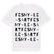 Fesmy-le-Sart ordlek t-shirt