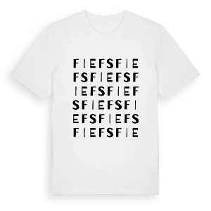 Fiefs ordlek t-shirt – ekologisk bomull t-shirt från Pinshirt