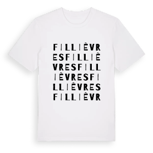 Fillièvres ordlek t-shirt – ekologisk bomull t-shirt från Pinshirt