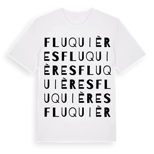Fluquières ordlek t-shirt – ekologisk bomull t-shirt från Pinshirt