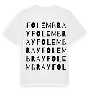 Folembray ordlek t-shirt – ekologisk bomull t-shirt från Pinshirt
