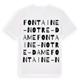 Fontaine-Notre-Dame ordlek t-shirt