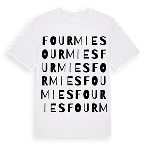 Fourmies ordlek t-shirt – ekologisk bomull t-shirt från Pinshirt