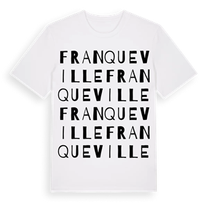 Franqueville ordlek t-shirt – ekologisk bomull t-shirt från Pinshirt