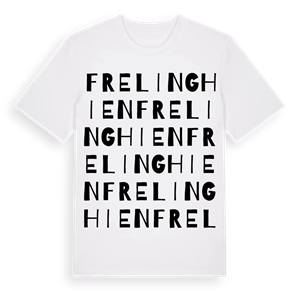 Frelinghien ordlek t-shirt – ekologisk bomull t-shirt från Pinshirt