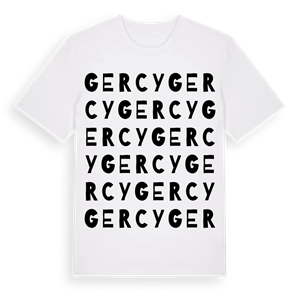 Gercy ordlek t-shirt – ekologisk bomull t-shirt från Pinshirt