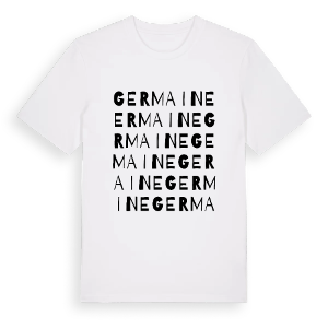 Germaine ordlek t-shirt – ekologisk bomull t-shirt från Pinshirt