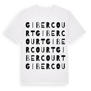 Gibercourt ordlek t-shirt – ekologisk bomull t-shirt från Pinshirt