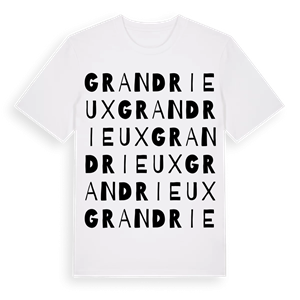 Grandrieux ordlek t-shirt – ekologisk bomull t-shirt från Pinshirt