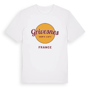 Grivesnes cirkel t-shirt – ekologisk bomull t-shirt från Pinshirt