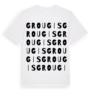 Grougis ordlek t-shirt – ekologisk bomull t-shirt från Pinshirt