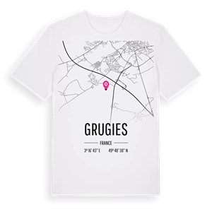 Grugies karta t-shirt – ekologisk bomull t-shirt från Pinshirt