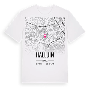 Halluin karta t-shirt – ekologisk bomull t-shirt från Pinshirt