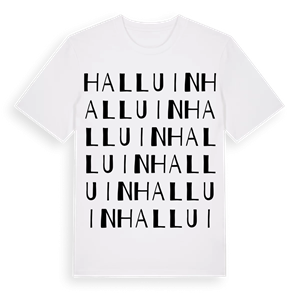 Halluin ordlek t-shirt – ekologisk bomull t-shirt från Pinshirt