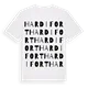 Hardifort ordlek t-shirt