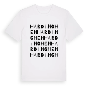 Hardinghen ordlek t-shirt – ekologisk bomull t-shirt från Pinshirt