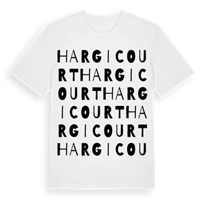 Hargicourt ordlek t-shirt – ekologisk bomull t-shirt från Pinshirt