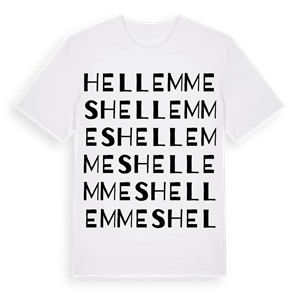 Hellemmes ordlek t-shirt – ekologisk bomull t-shirt från Pinshirt
