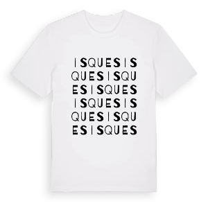 Isques ordlek t-shirt – ekologisk bomull t-shirt från Pinshirt