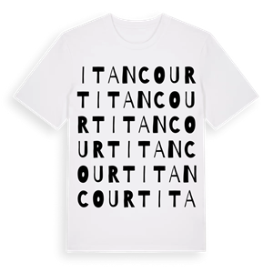 Itancourt ordlek t-shirt – ekologisk bomull t-shirt från Pinshirt