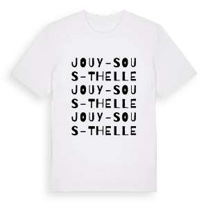 Jouy-sous-Thelle ordlek t-shirt – ekologisk bomull t-shirt från PinShirt