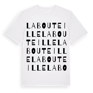 La Bouteille ordlek t-shirt – ekologisk bomull t-shirt från Pinshirt