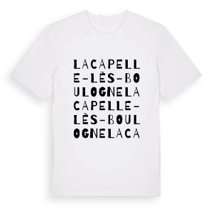 La Capelle-lès-Boulogne ordlek t-shirt – ekologisk bomull t-shirt från Pinshirt