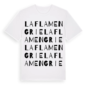 La Flamengrie ordlek t-shirt – ekologisk bomull t-shirt från Pinshirt